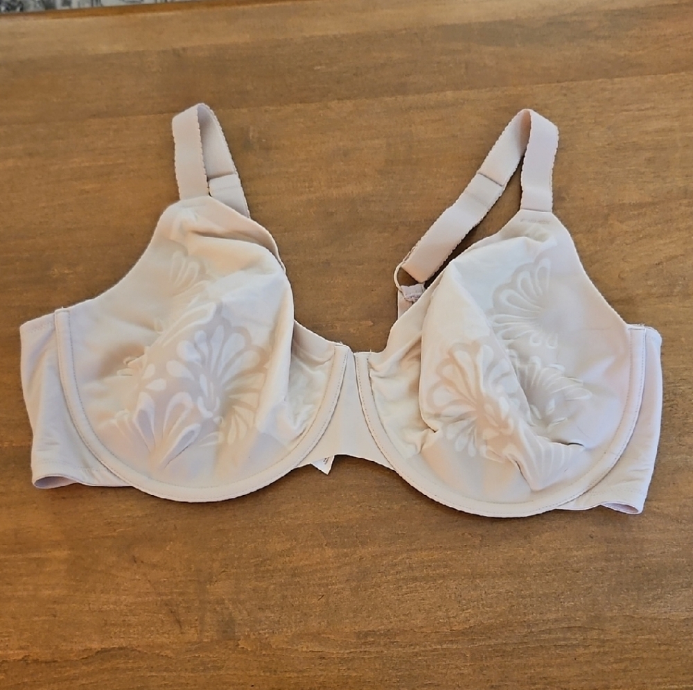 Bali Cream Floral Women's Bra Lined With Petals